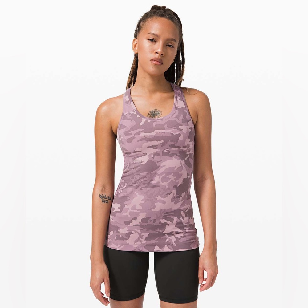 Lululemon Cool Racerback II *Nulu - Pink camo Size 4/6